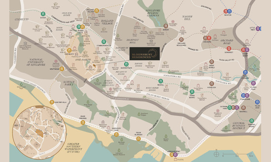Bloomsbury Residences - location map