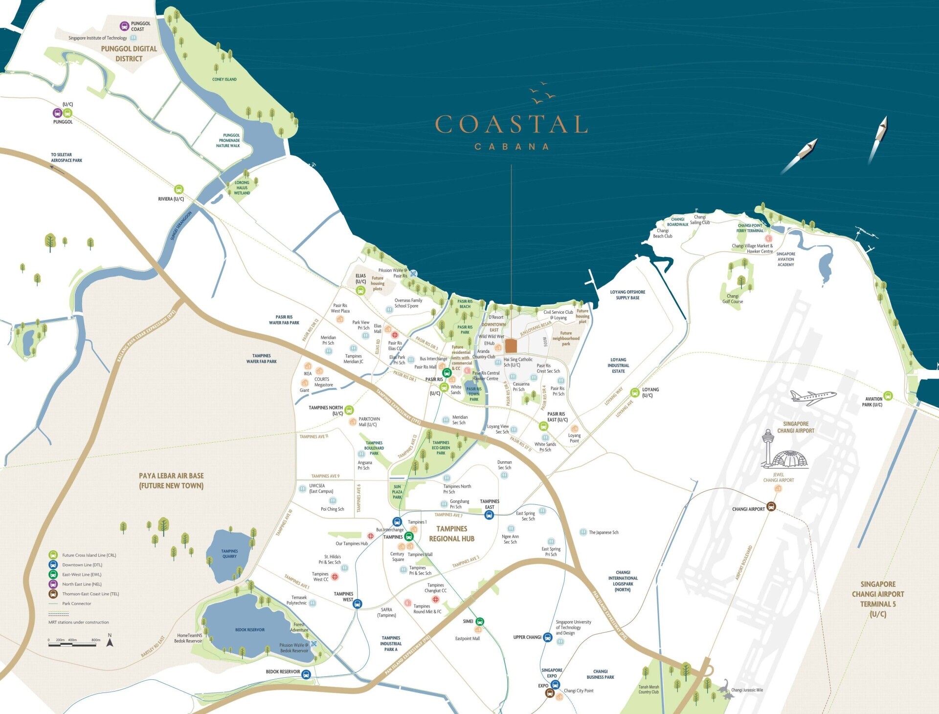 Coastal Cabana location map