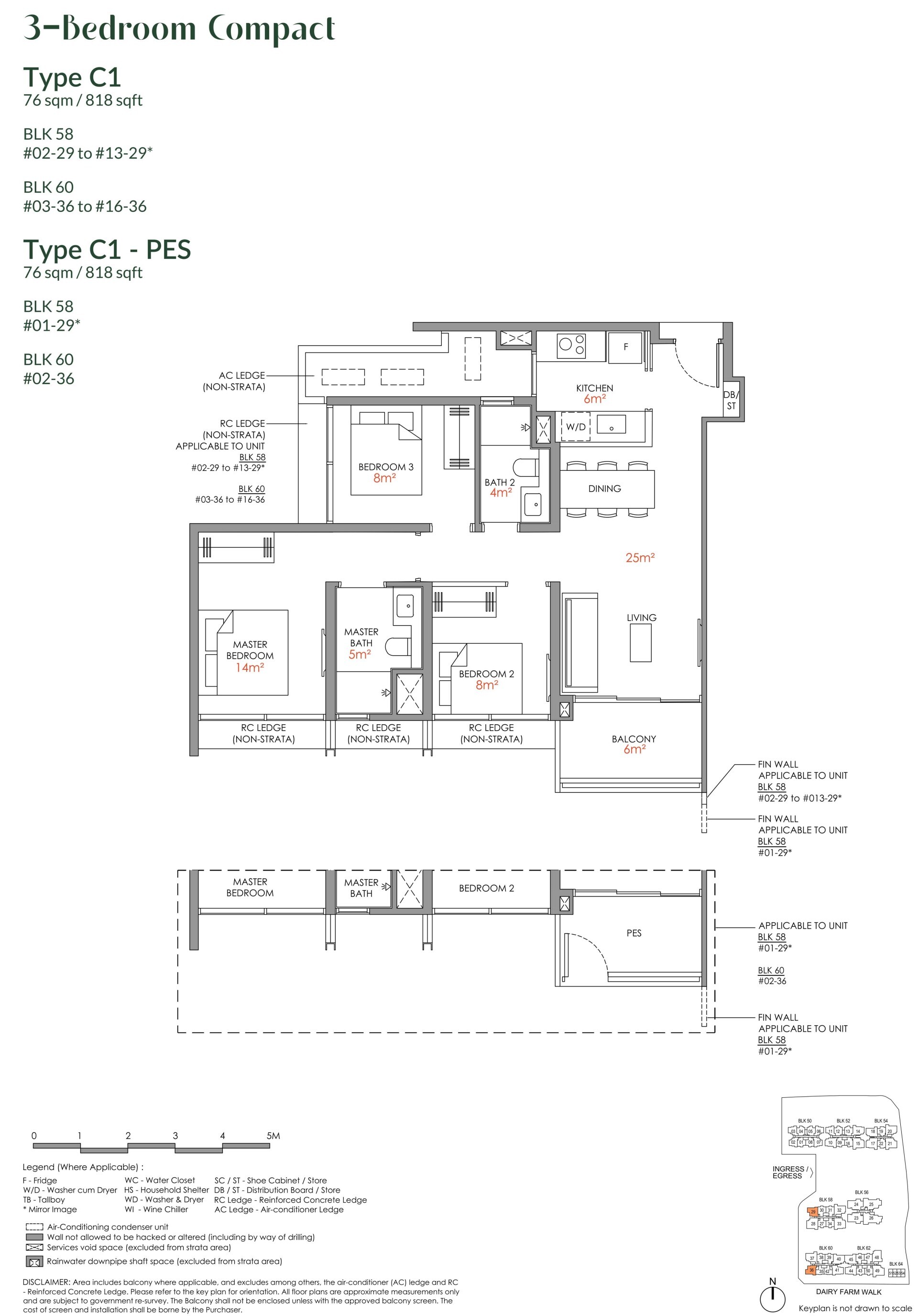3 Bedroom Compact C1