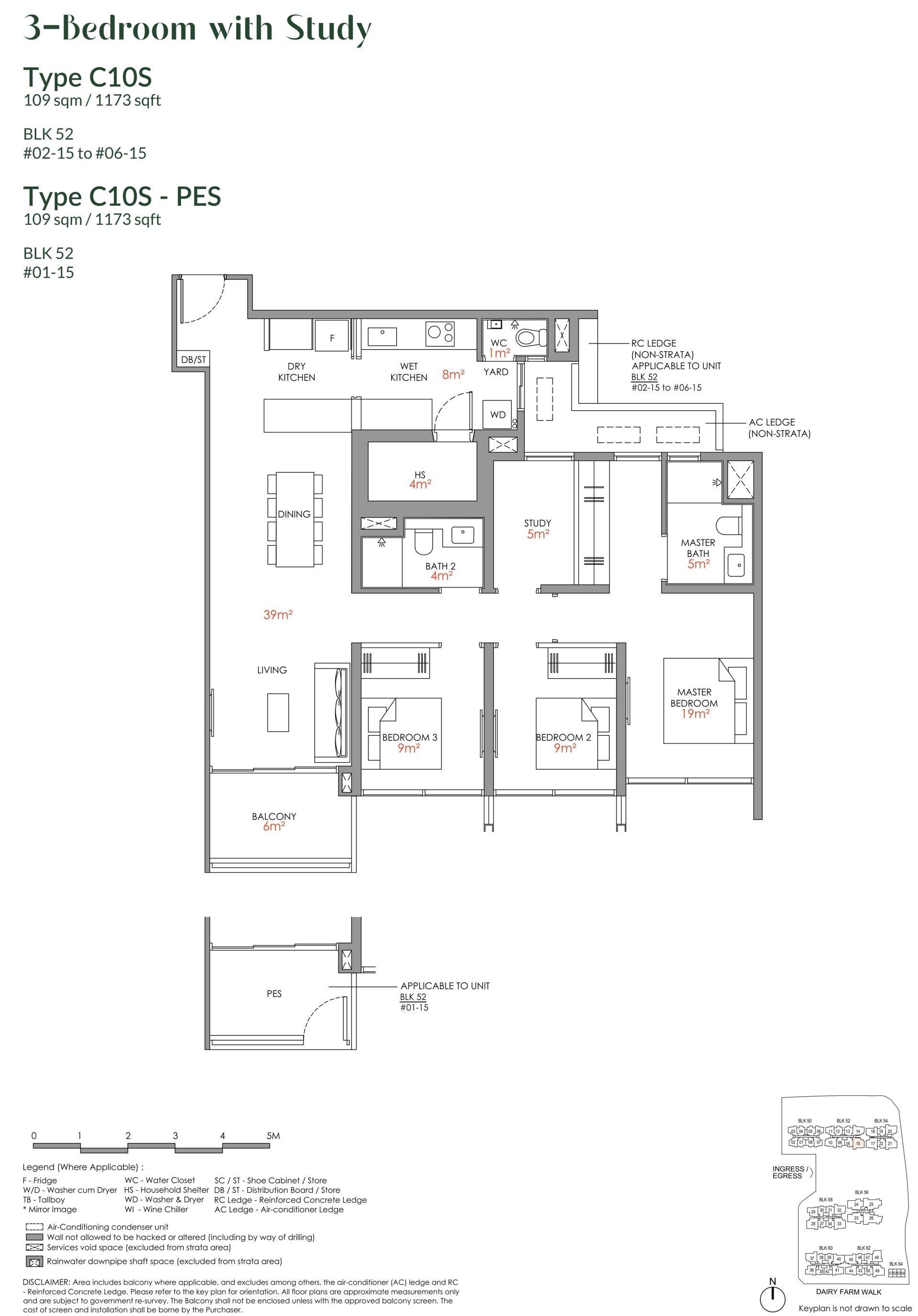 3 Bedroom + Study Premium C10S