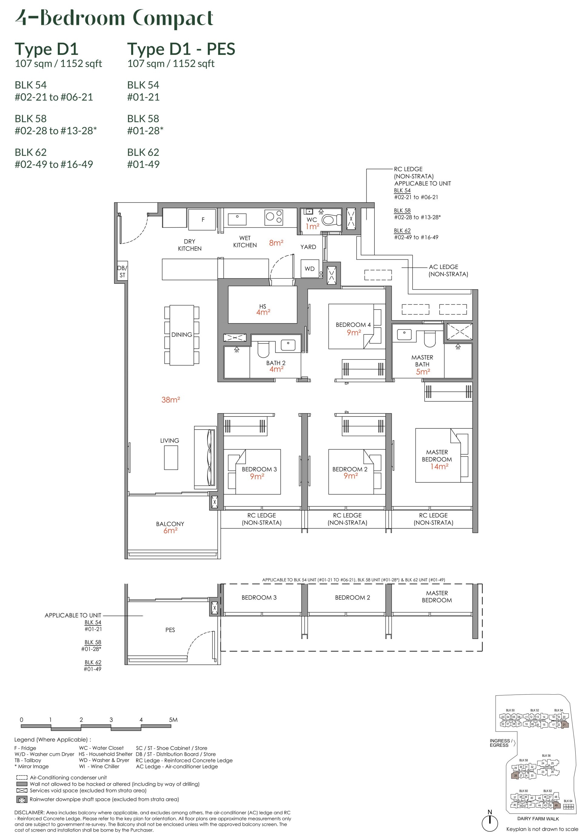 4 Bedroom Compact D1