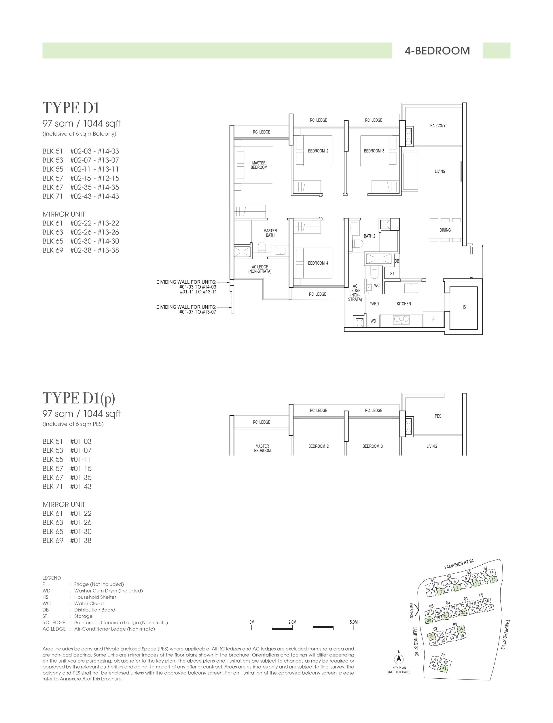 Rivelle Tampines floor plan 1