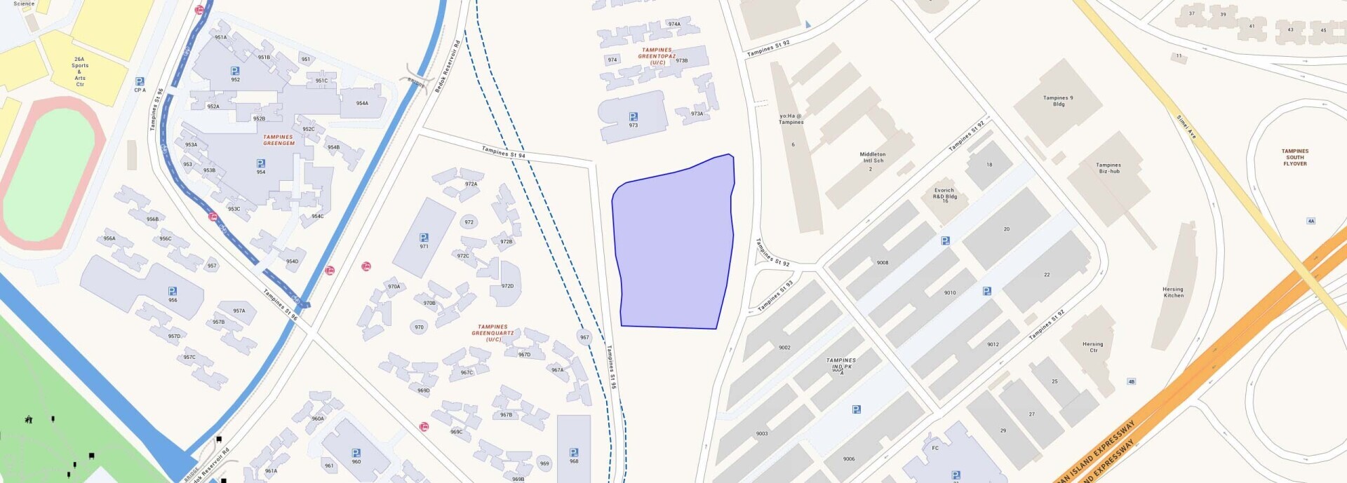 Rivelle Tampines location map
