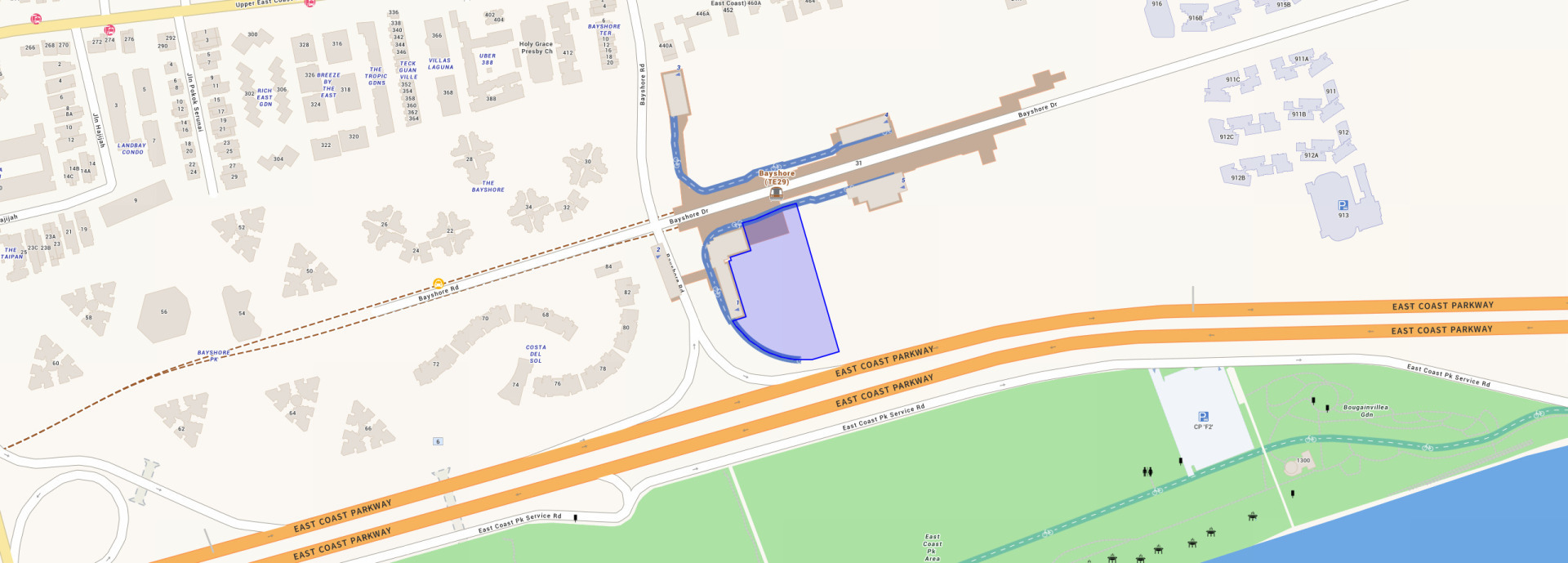 Vela Bay vicinity map